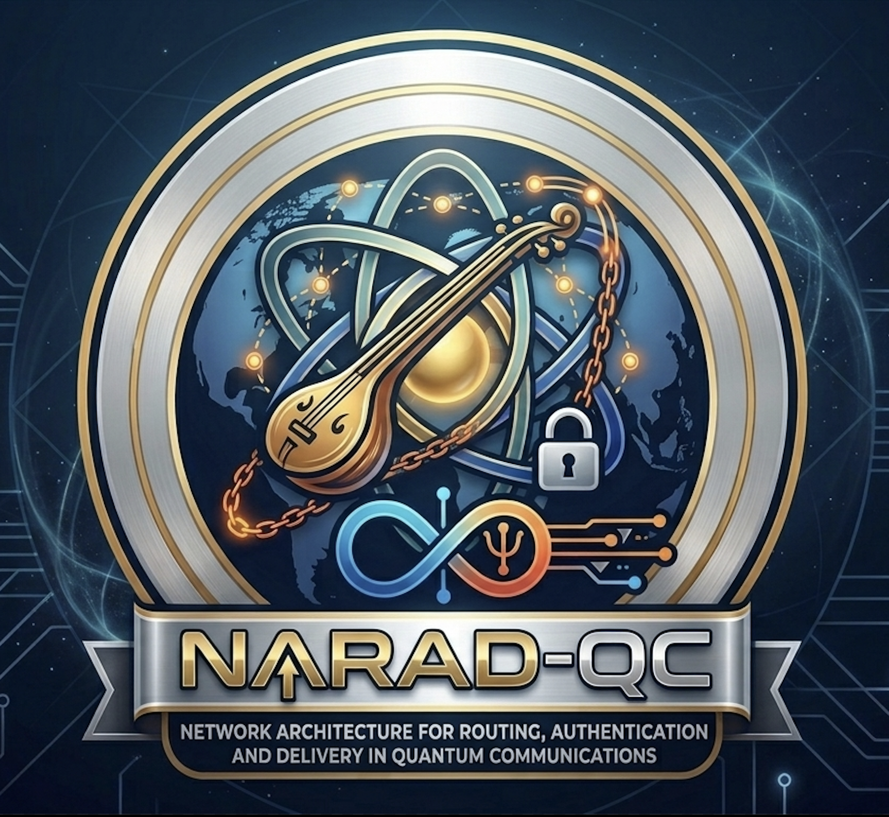 NARAD-QC : Network Architecture for Routing, Authentication and Delivery in Quantum Communications